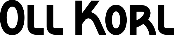 Vorschau des Bootsnamens "Oll Korl" als Schriftzug für "Bootsbeschriftung Neu 26"