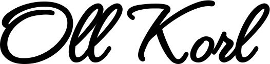 Vorschau des Bootsnamens "Oll Korl" als Schriftzug für "Bootsbeschriftung Klassisch 111"