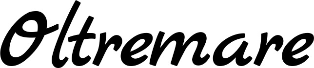 Vorschau des Bootsnamens "Oltremare" als Schriftzug für "Bootsbeschriftung Klassisch 77"
