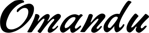 Vorschau des Bootsnamens "Omandu" als Schriftzug für "Bootsbeschriftung Klassisch 12"