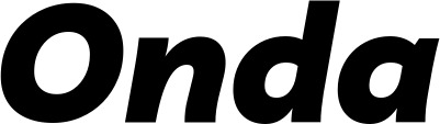 Vorschau des Bootsnamens "Onda" als Schriftzug für "Bootsbeschriftung Kursiv 06"