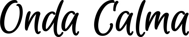 Vorschau des Bootsnamens "Onda Calma" als Schriftzug für "Bootsbeschriftung Klassisch 105"