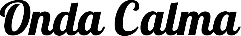 Vorschau des Bootsnamens "Onda Calma" als Schriftzug für "Bootsbeschriftung Neu 60"