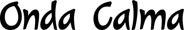 Vorschau des Bootsnamens "Onda Calma" als Schriftzug für "Bootsbeschriftung Klassisch 72"