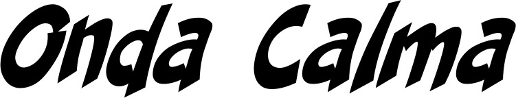 Vorschau des Bootsnamens "Onda Calma" als Schriftzug für "Bootsbeschriftung Klassisch 31"