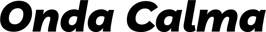 Vorschau des Bootsnamens "Onda Calma" als Schriftzug für "Bootsbeschriftung Kursiv 06"