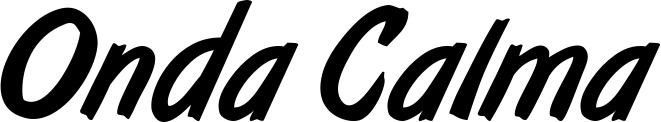 Vorschau des Bootsnamens "Onda Calma" als Schriftzug für "Bootsbeschriftung Klassisch 38"