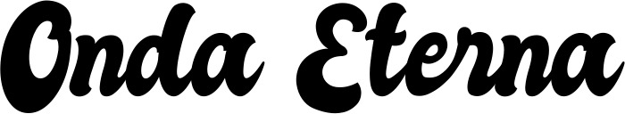 Vorschau des Bootsnamens "Onda Eterna" als Schriftzug für "Bootsbeschriftung Klassisch 41"