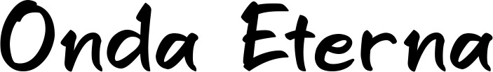 Vorschau des Bootsnamens "Onda Eterna" als Schriftzug für "Bootsbeschriftung Klassisch 95"