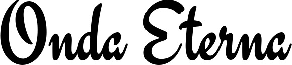 Vorschau des Bootsnamens "Onda Eterna" als Schriftzug für "Bootsbeschriftung Klassisch 63"