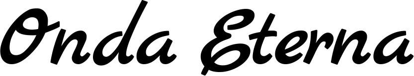 Vorschau des Bootsnamens "Onda Eterna" als Schriftzug für "Bootsbeschriftung Klassisch 45"
