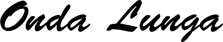 Vorschau des Bootsnamens "Onda Lunga" als Schriftzug für "Bootsbeschriftung Klassisch 03"
