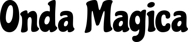 Vorschau des Bootsnamens "Onda Magica" als Schriftzug für "Bootsbeschriftung Neu 41"