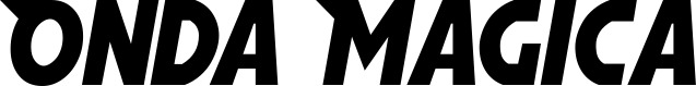 Vorschau des Bootsnamens "Onda Magica" als Schriftzug für "Bootsbeschriftung Neu 15"