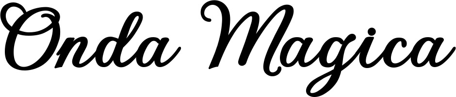 Vorschau des Bootsnamens "Onda Magica" als Schriftzug für "Bootsbeschriftung Klassisch 69"