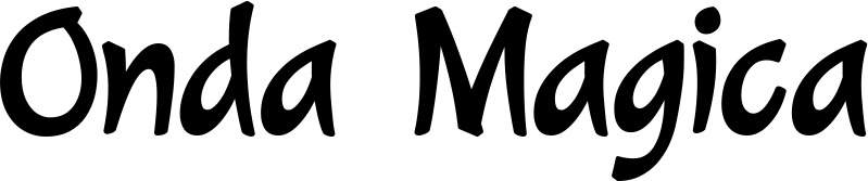 Vorschau des Bootsnamens "Onda Magica" als Schriftzug für "Bootsbeschriftung Klassisch 72"
