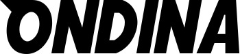 Vorschau des Bootsnamens "Ondina" als Schriftzug für "Bootsbeschriftung Neu 15"