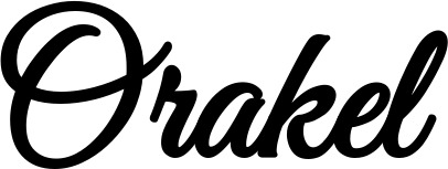 Vorschau des Bootsnamens "Orakel" als Schriftzug für "Bootsbeschriftung Klassisch 68"