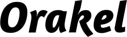 Vorschau des Bootsnamens "Orakel" als Schriftzug für "Bootsbeschriftung Kursiv 01"