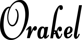 Vorschau des Bootsnamens "Orakel" als Schriftzug für "Bootsbeschriftung Klassisch 76"