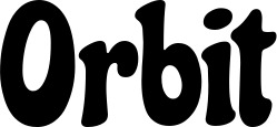 Vorschau des Bootsnamens "Orbit" als Schriftzug für "Bootsbeschriftung Neu 41"