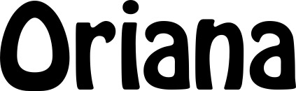 Vorschau des Bootsnamens "Oriana" als Schriftzug für "Bootsbeschriftung Fett 01"