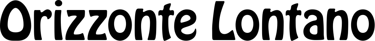 Vorschau des Bootsnamens "Orizzonte Lontano" als Schriftzug für "Bootsbeschriftung Fett 01"