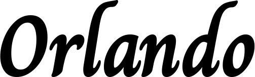 Vorschau des Bootsnamens "Orlando" als Schriftzug für "Bootsbeschriftung Klassisch 51"