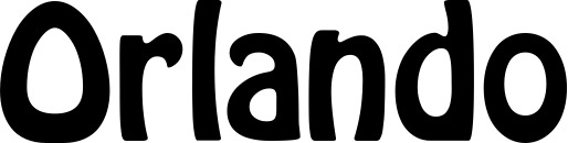 Vorschau des Bootsnamens "Orlando" als Schriftzug für "Bootsbeschriftung Fett 01"