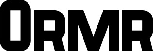 Vorschau des Bootsnamens "Ormr" als Schriftzug für "Bootsbeschriftung Neu 34"