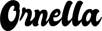 Vorschau des Bootsnamens "Ornella" als Schriftzug für "Bootsbeschriftung Klassisch 41"