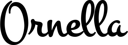 Vorschau des Bootsnamens "Ornella" als Schriftzug für "Bootsbeschriftung Klassisch 81"