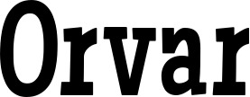 Vorschau des Bootsnamens "Orvar" als Schriftzug für "Bootsbeschriftung Neu 54"