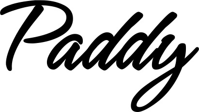 Bootsname 'Paddy' angezeigt als 'Bootsbeschriftung Klassisch 71'