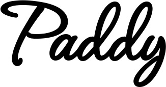 Bootsname 'Paddy' angezeigt als 'Bootsbeschriftung Klassisch 111'