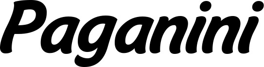 Vorschau des Bootsnamens "Paganini" als Schriftzug für "Bootsbeschriftung Klassisch 14"