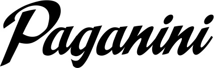 Vorschau des Bootsnamens "Paganini" als Schriftzug für "Style Klassisch 29"
