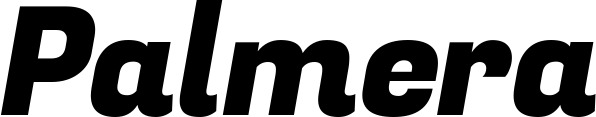 Vorschau des Bootsnamens "Palmera" als Schriftzug für "Bootsbeschriftung Kursiv 04"