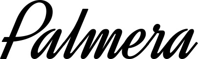 Vorschau des Bootsnamens "Palmera" als Schriftzug für "Bootsbeschriftung Klassisch 44"