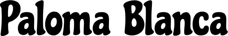 Vorschau des Bootsnamens "Paloma Blanca" als Schriftzug für "Bootsbeschriftung Klassisch 53"