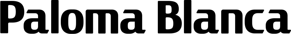 Vorschau des Bootsnamens "Paloma Blanca" als Schriftzug für "Bootsbeschriftung Fett 22"