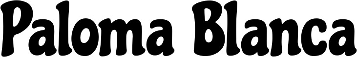 Vorschau des Bootsnamens "Paloma Blanca" als Schriftzug für "Bootsbeschriftung Neu 41"