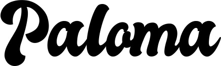 Vorschau des Bootsnamens "Paloma" als Schriftzug für "Bootsbeschriftung Klassisch 41"