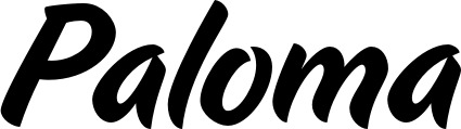 Vorschau des Bootsnamens "Paloma" als Schriftzug für "Bootsbeschriftung Klassisch 19"
