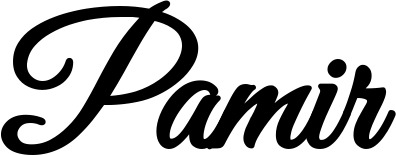 Vorschau des Bootsnamens "Pamir" als Schriftzug für "Bootsbeschriftung Klassisch 68"