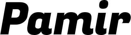 Vorschau des Bootsnamens "Pamir" als Schriftzug für "Bootsbeschriftung Kursiv 04"