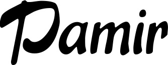 Bootsname 'Pamir' angezeigt als 'Bootsbeschriftung Klassisch 15'