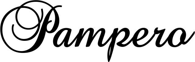 Vorschau des Bootsnamens "Pampero" als Schriftzug für "Bootsbeschriftung Klassisch 02-A"