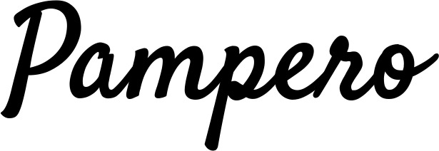 Vorschau des Bootsnamens "Pampero" als Schriftzug für "Bootsbeschriftung Klassisch 96"