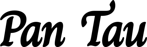 Vorschau des Bootsnamens "Pan Tau" als Schriftzug für "Bootsbeschriftung Klassisch 51"